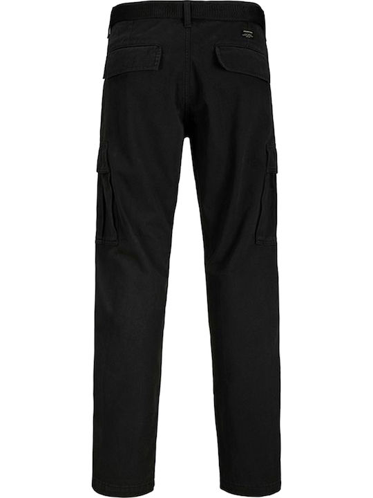 Jack & Jones Pantaloni bărbătești Cargo Black Jack & Jones Pantaloni bărbătești Cargo Black