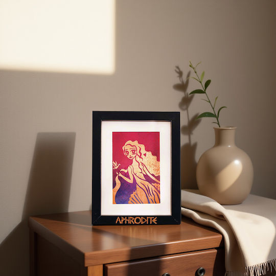 Inspiral Tree Gemälde Kupfer Thea Aphrodite Rahmen 17,5 × 22,5 cm