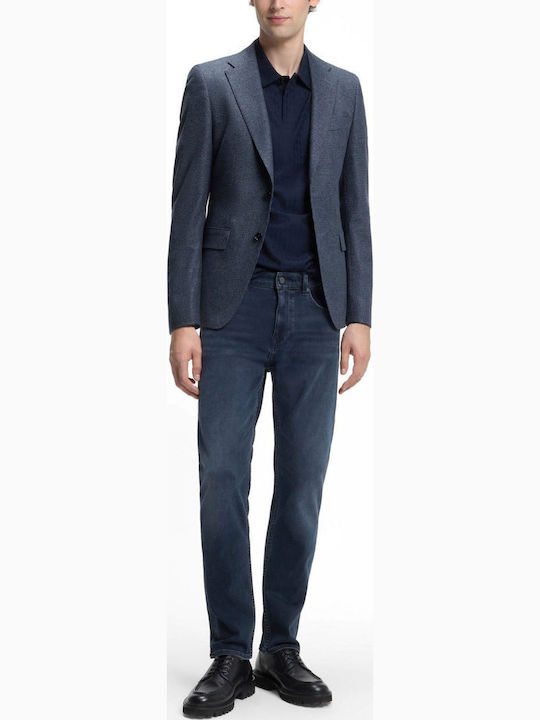 Men’s Slim Fit Blue Jacket