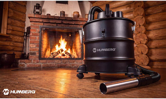 Humberg Σκούπα Στάχτης 1000W με Κάδο 18lt