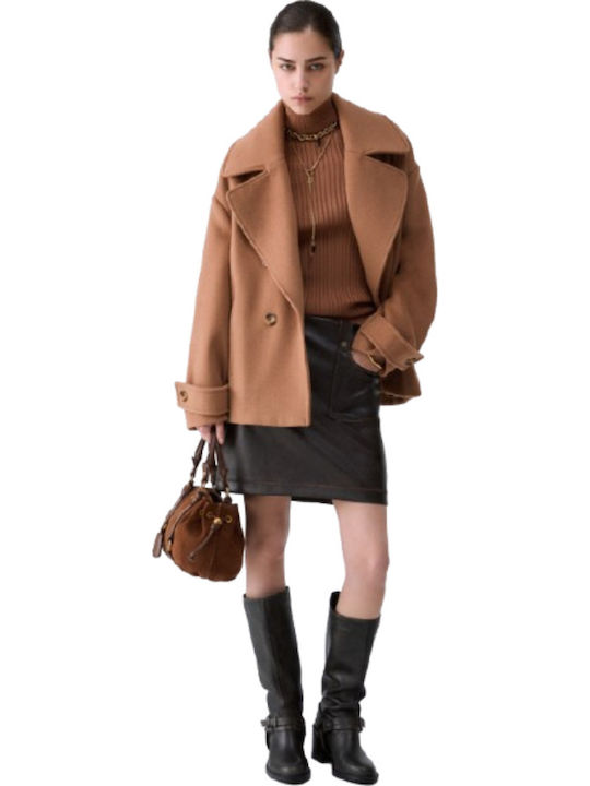 Navetta Γυναικείο Ημίπαλτο Light Brown