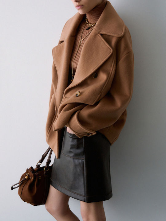 Navetta Γυναικείο Ημίπαλτο Light Brown