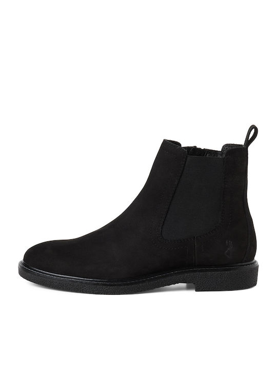 Leder Chelsea-Stiefel Schwarz Herrenstiefel
