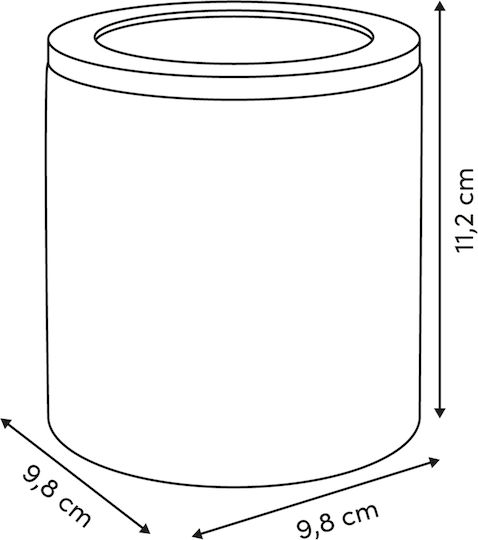 5Five Bloom Θήκη για Βαμβάκι Κεραμική Ροζ 3560231335816
