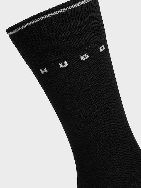 Hugo Men's Socks with Black Patterns 2Pack Hugo Men's Socks with Black Patterns 2Pack