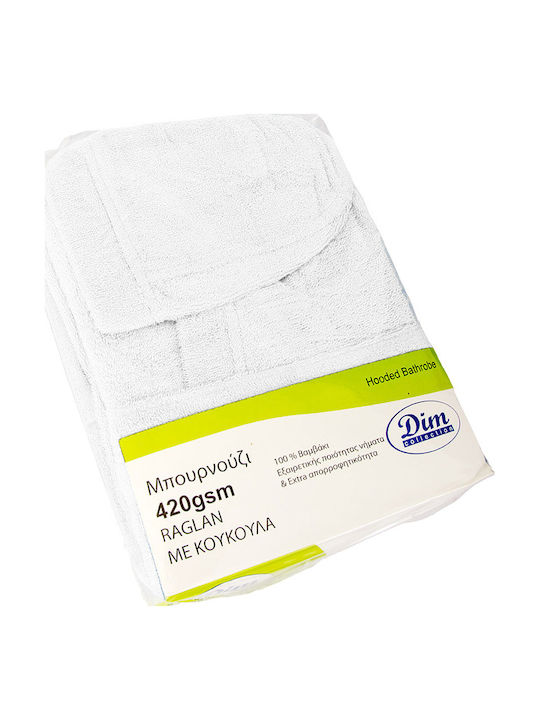 Dimcol 3010 Bademantel Weiß 420g/m²