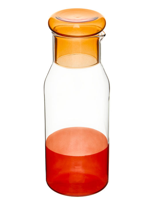 Glass Wine Serving Decanter with Red Stopper 860ml