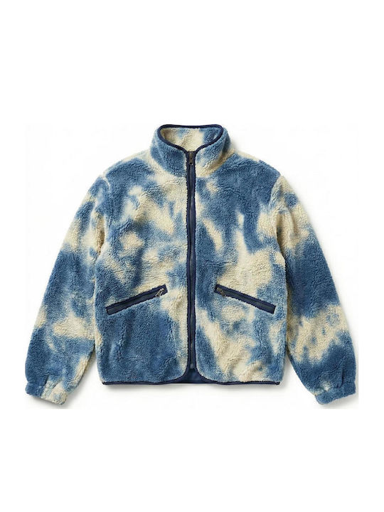 Ladies Palton femei Bouclé Bluetiedye