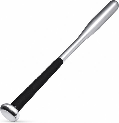 Set de trei bâte de baseball Depox din aluminiu 63 cm argintii