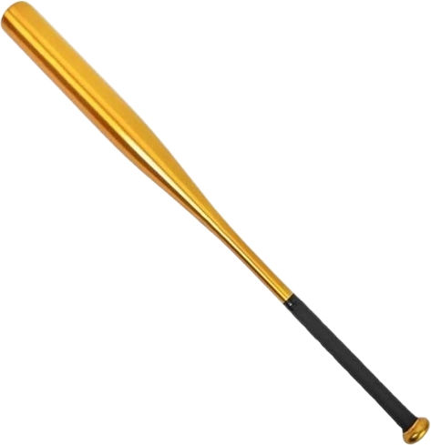 Set de două bâte de baseball Depox din aluminiu 80 cm aurii