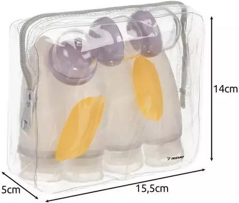 Trizand Reise- & Parfümfläschchen Transparente 10 Stück Mit Hülle
