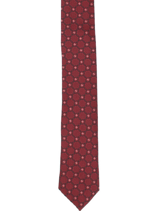 ButicCochet Cravată Bărbați Sintetică În Culoare Burgundy