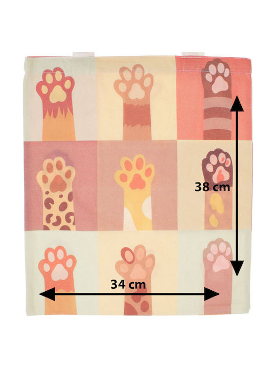 Geantă De Bumbac Pentru Cumpărături Mărime 34x39 Cm Multicolor Gnd1129