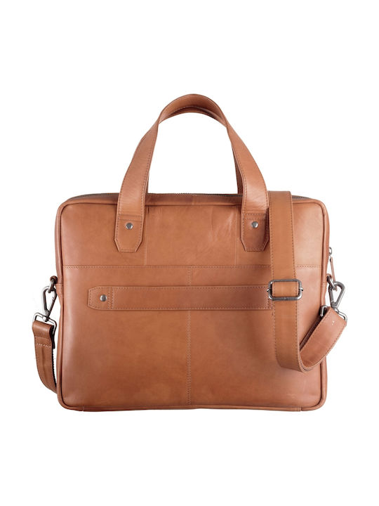 Geantă bărbătească de umăr / crossbody din piele Bej