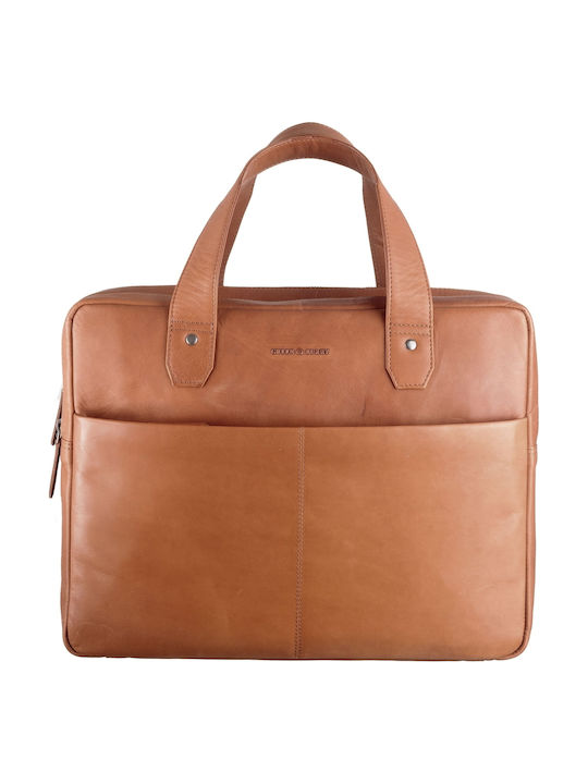 Geantă bărbătească de umăr / crossbody din piele Bej