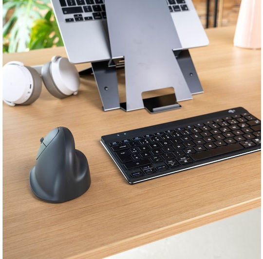 R-Go Tools HE Basic Ασύρματο Εργονομικό Bluetooth Vertical Ποντίκι για Αριστερόχειρες Μαύρο