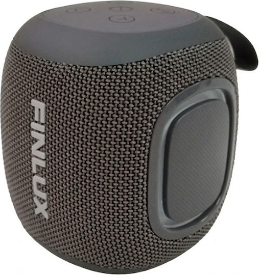 Finlux BU5 Bluetooth Lautsprecher 12.5W mit Tischuhr und Betriebszeiten bis zu 16 Stunden Grau