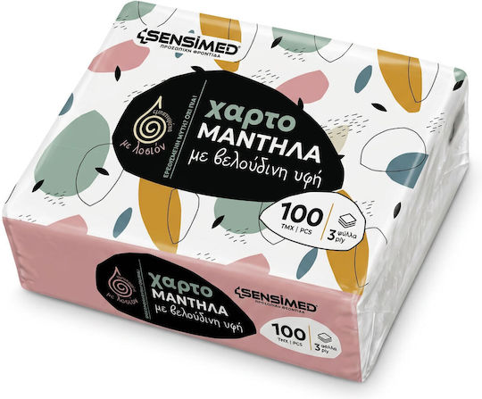 Sensi Gesicht Papiertaschentücher Samtige Textur 100 Stück Mit Lotion