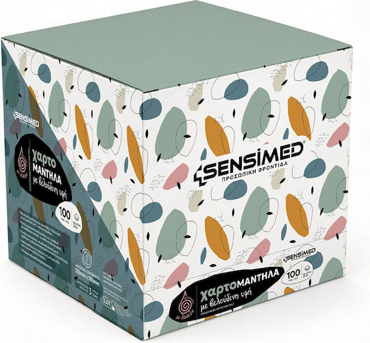 Sensi Gesicht Papiertaschentücher Samtige Textur Getränkt mit Lotion Box 36 X 100 Stück