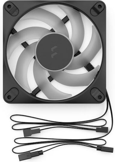 Fractal Design Dynamic 3 12 RGB Case Fan 120mm (2200rpm / 63.9cfm) with 3-Pin / 4-Pin PWM Connection 3pcs