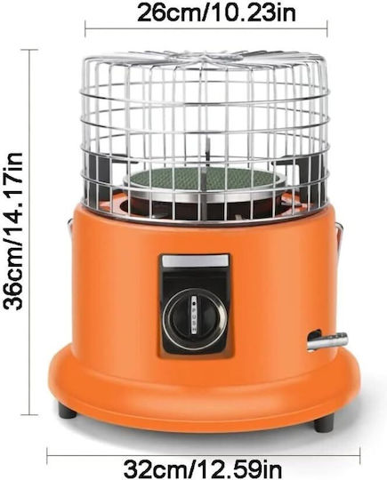 Tent Heater Stove 2 In 1 3kw Power Piezo Ignition 26x32x36cm