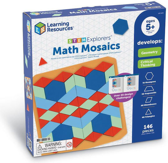 Learning Resources Explorers Math Mosaic STEM Εκπαιδευτικό Παιχνίδι για 5+ Ετών LER9470 (EN)