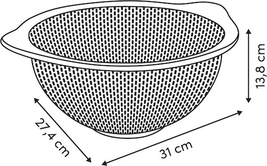 5Five Vegetable Strainer Made of Inox Steel 31x27.4cm