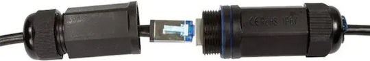 LogiLink S/FTP Cat.6a (Gigabit) Мрежов Кабел Ethernet За Външен Монтаж Без Конектори 50m Черен