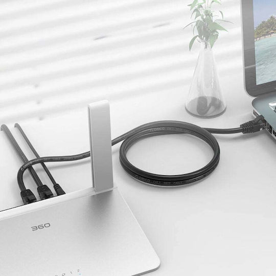 Orico Direct Attach Copper Cat.6 (Gigabit) Καλώδιο Δικτύου Ethernet εξωτερικού χώρου 5m Μαύρο