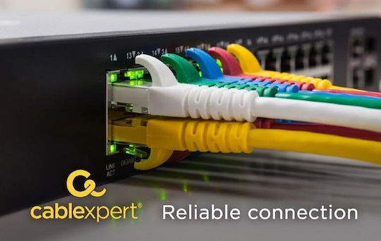 Gembird S/FTP Cat.6 (Gigabit) Καλώδιο Δικτύου Ethernet 0.5m Κίτρινο