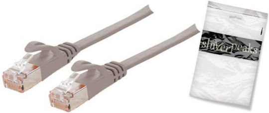 Shiverpeaks U/FTP (STP) Cat.7 (10Gbps) Καλώδιο Δικτύου Ethernet 0.25m Γκρι
