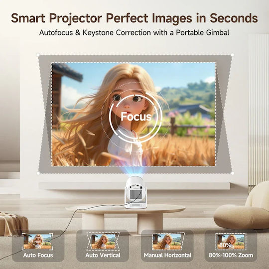 Magcubic Мини проектор LCD Full HD Лампа LED с Wi-Fi и вградени говорители HY320PRO