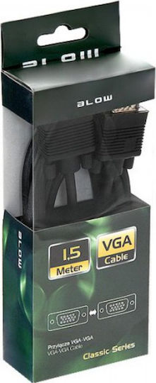 Blow Cable VGA male - VGA male Μαύρο 1.5m (VG-611)
