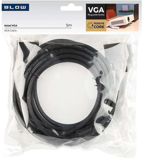 Blow Cablu VGA - VGA Negru 5m (VG-613)