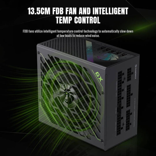 GameMax GX PRO 1250G 1250W Μαύρο Τροφοδοτικό Υπολογιστή Full Modular 80 Plus Gold