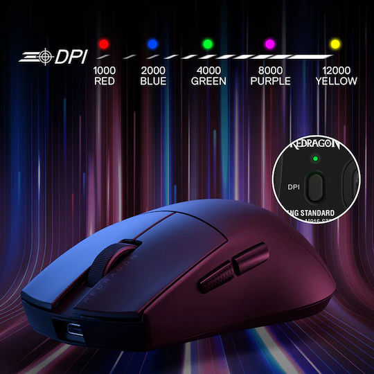 Redragon K1NG M916 Ασύρματο Gaming Ποντίκι 24000 DPI Μαύρο