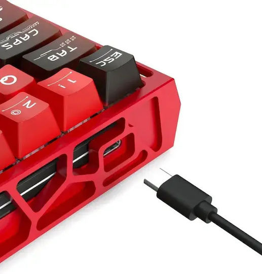 Redragon Venom K753 HE Gaming Mechanical Keyboard 60% with Magnetic Switches and RGB Lighting International English Red