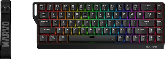 Marvo Saber 65W KG965W Ασύρματο Gaming Μηχανικό Πληκτρολόγιο 65% με RGB φωτισμό (Αγγλικό US)