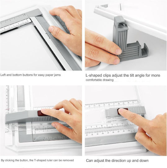 Set 2 Instrumente Geometrice Din Plastic Transparente