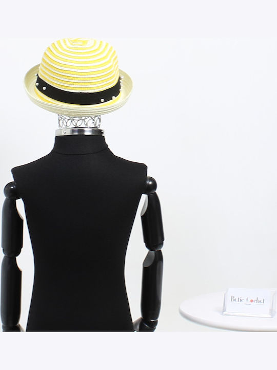 ButicCochet Kids' Straw Yellow Hat