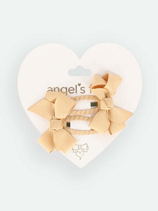Angel's Face Подредба Детски Аксесоари За Коса С Щипка Панделка В Златист Цвят