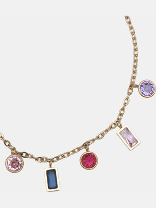 Luigi Armbänder Kette Strass 4966729-Vielfarbig
