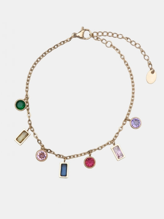 Luigi Armbänder Kette Strass 4966729-Vielfarbig