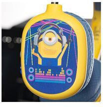 Lazerbuilt Minions Lenticular Disco Wireless Bluetooth Kids' On Ear Headphones With 50 Hours Playing Time Yellow