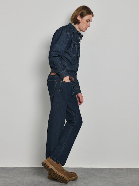 Herren Jeanshosen Navy Blau