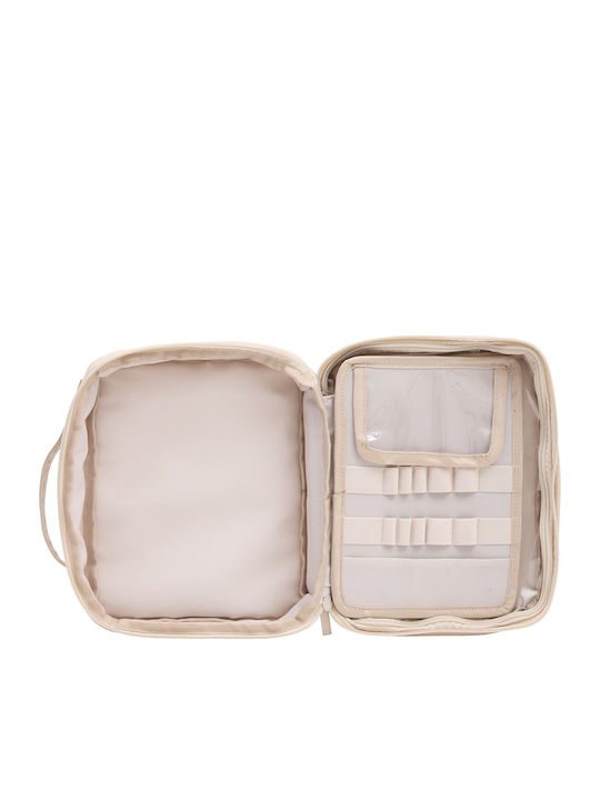 Toiletry Bag Cosmetics 23.5x9x19 F-v Mellia 213596 Beige 23.5x9x19
