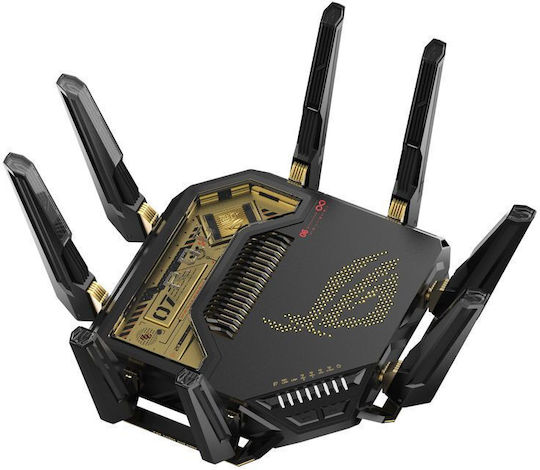 Asus ROG Rapture GT-BE98 Pro Edition Безжичен Рутер Wi-Fi 7 с 7 Порта 2.5 Gigabit
