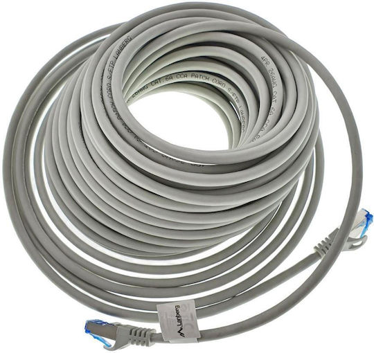 Lanberg S/FTP Cat.6a (Gigabit) Καλώδιο Δικτύου Ethernet 20m Γκρι