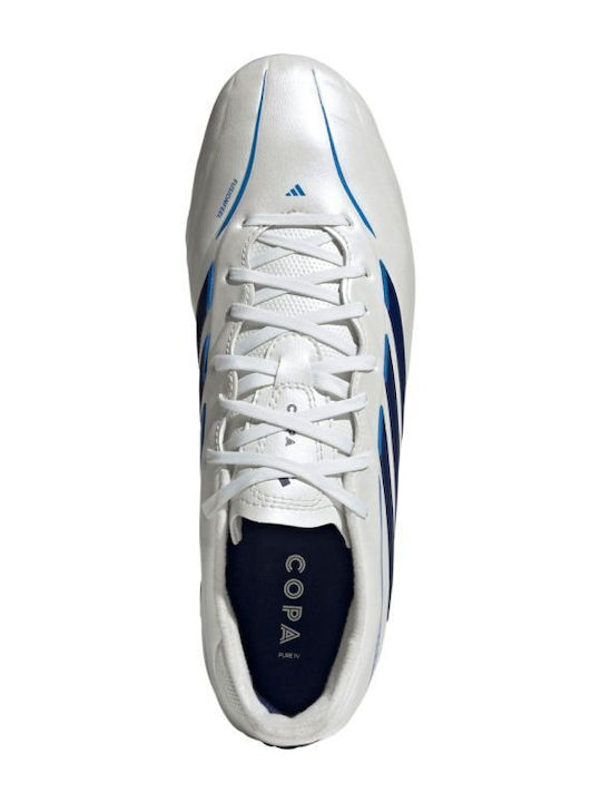 adidas Copa Pure Iv FG Football Shoes with Cleats White