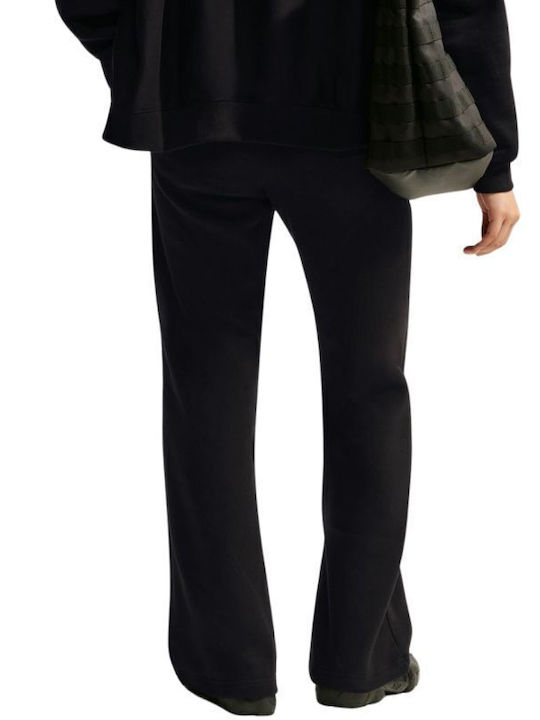 Studio Fleece Flared Sweatpants Fleece Black